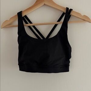 Lululemon Black Strappy Sports Bra - XS (No pads)